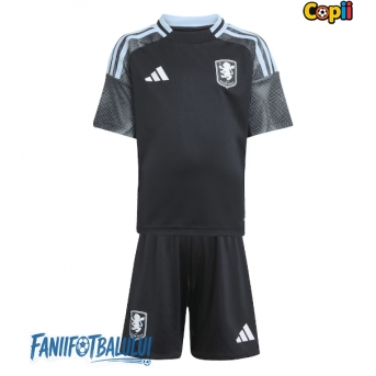 Aston Villa Echipament de Fotbal Replică 2025-26 Copii Deplasare (+ Șorturi)
